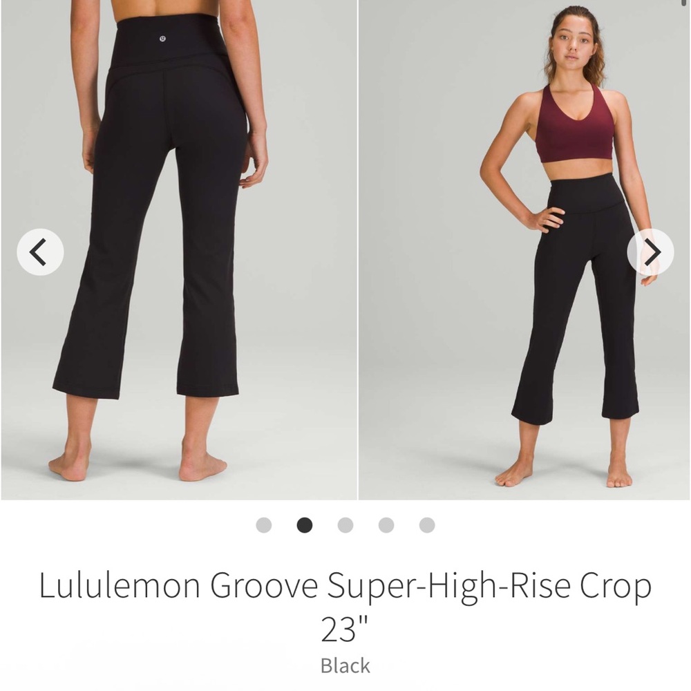 Lululemon GROOVE Super-High-Rise Crop Pants 23”